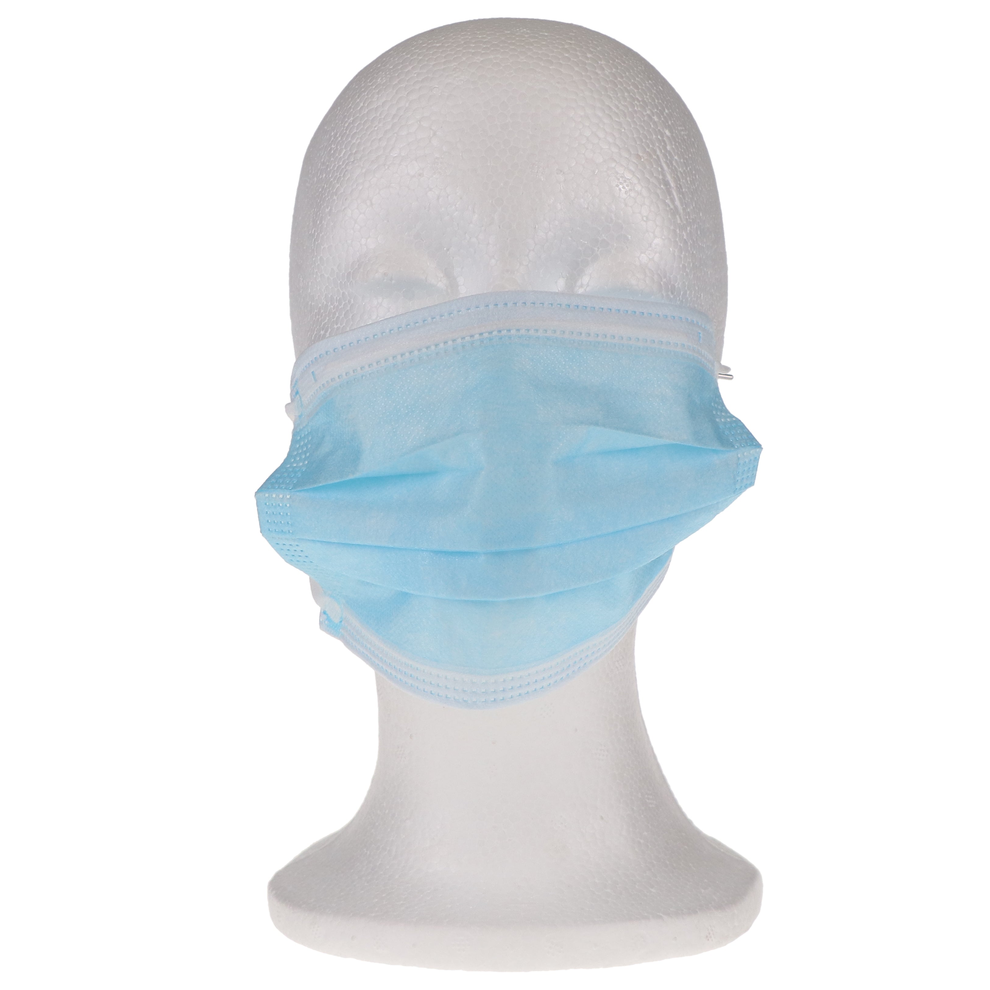 House Brand Dentistry 109130 ASTM Level 3 Earloop Face Masks 3-PLY 50/Bx Blue House Brand Dentistry 109130 ASTM Level 3 Earloop Face Masks 3-PLY 50/Bx Blue